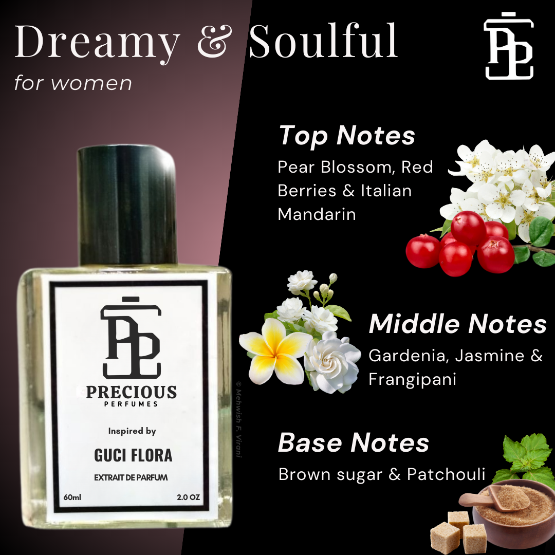 Shop our Gucci Flora Gorgeous Gardenia inspired women's perfume - a warm feminine fragrance with floral fruity notes at an affordable price. Available in 60 ml & 100 ml. Free Shipping & COD at Precious Perfumes.