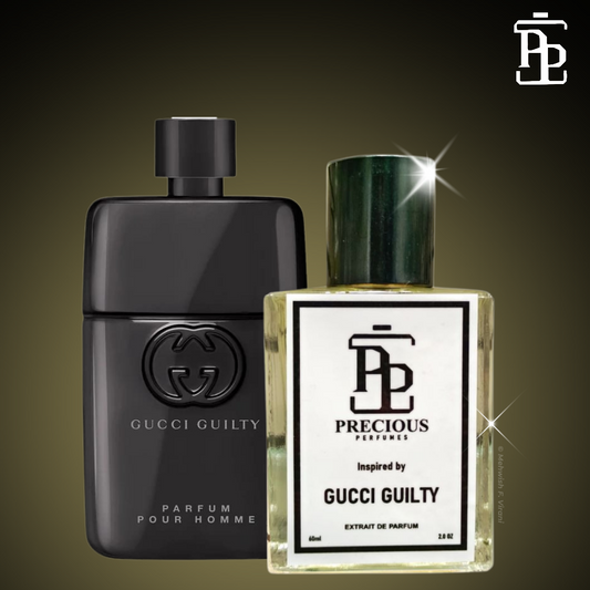 Shop our Gucci Guilty Pour Homme inspired men's perfume - pleasant & woody aromatic. 60 ml, 100 ml at an affordable price. Free Shipping & COD at Precious Perfumes.