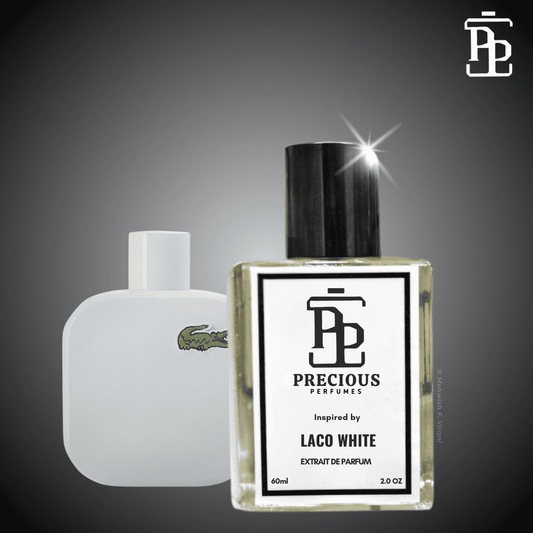 Shop our Lacoste White inspired men's perfume - woody, aromatic. 60 ml, 100 ml at an affordable price. Free Shipping & COD at Precious Perfumes.