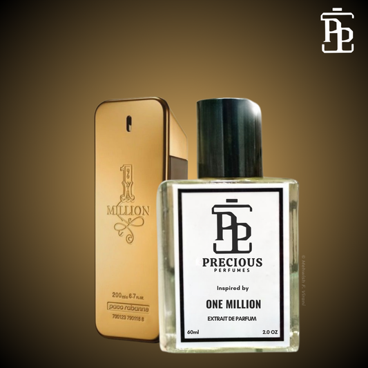 Shop our Paco Rabanne One Million inspired men's perfume - warm & woody spicy. 60 ml, 100 ml at an affordable price. Free Shipping & COD at Precious Perfumes.